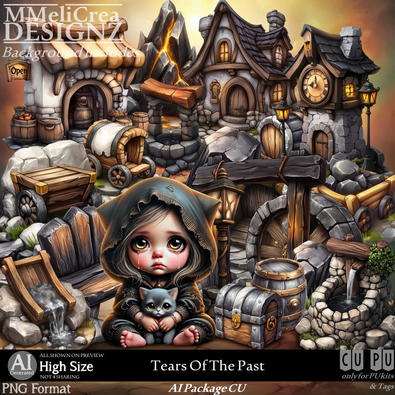 (image for) AI - PACKAGE - CU Tears Of The Past (CU4PU/PNG/PACK)